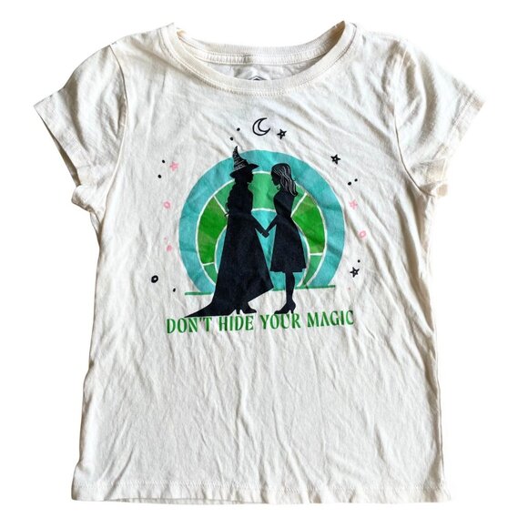 Wicked "Don't Hide Your Magic" Girl's Short Cap Sleeve T-shirt - Size M (8) - Picture 1 of 5
